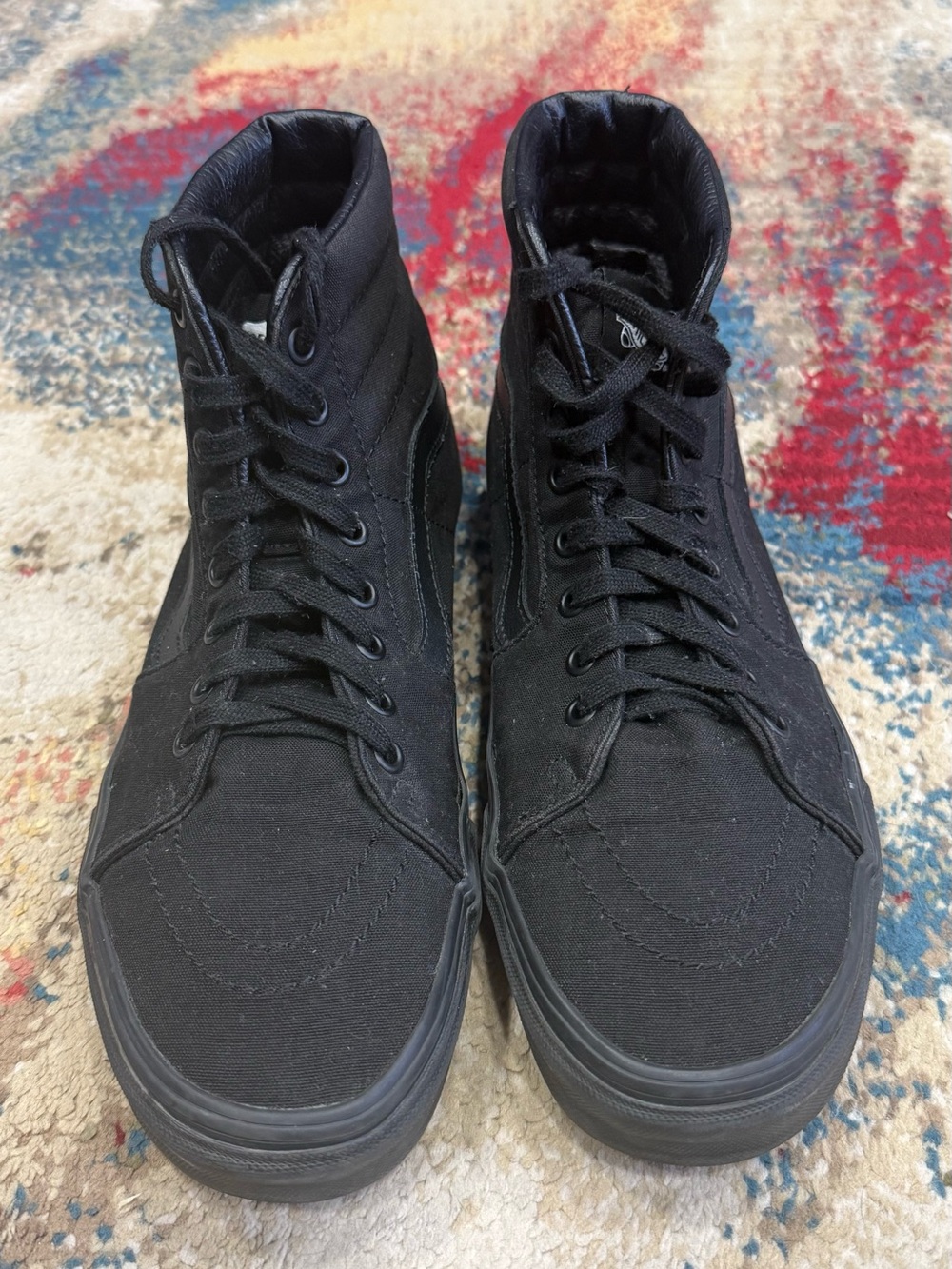 Vans Black High-Top Canvas Sneakers